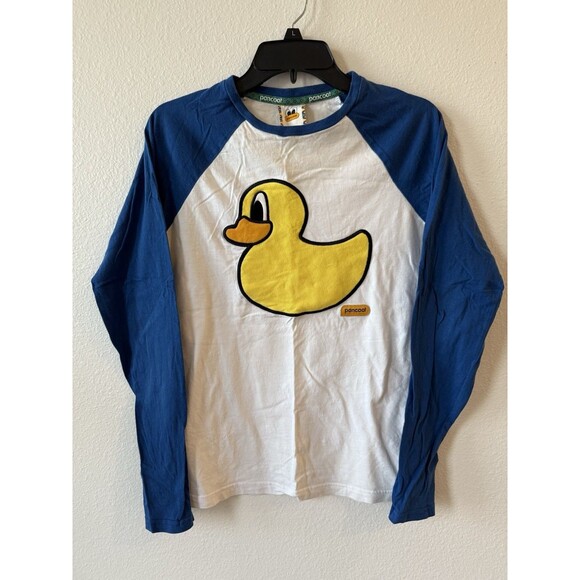 Pancoat Blue K-Pop Duck Crewneck Long sleeve T-shirt Small - Picture 1 of 5